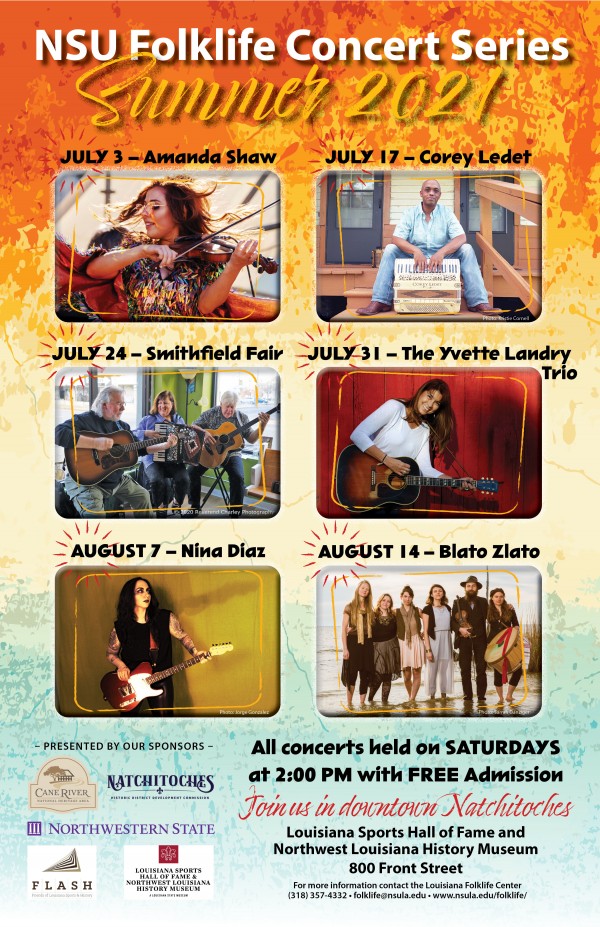 Louisiana Folklife Center to sponsor summer concert series