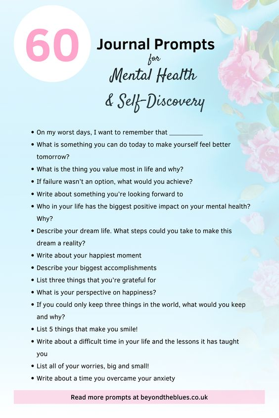 Journal Prompts for Mental Health & Self-Discovery – Northwestern State